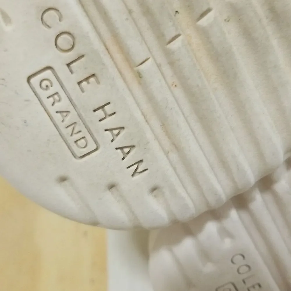 Cole Haan Grand+ Tan/Ivory Leather Wingtip Oxfords Sz 11